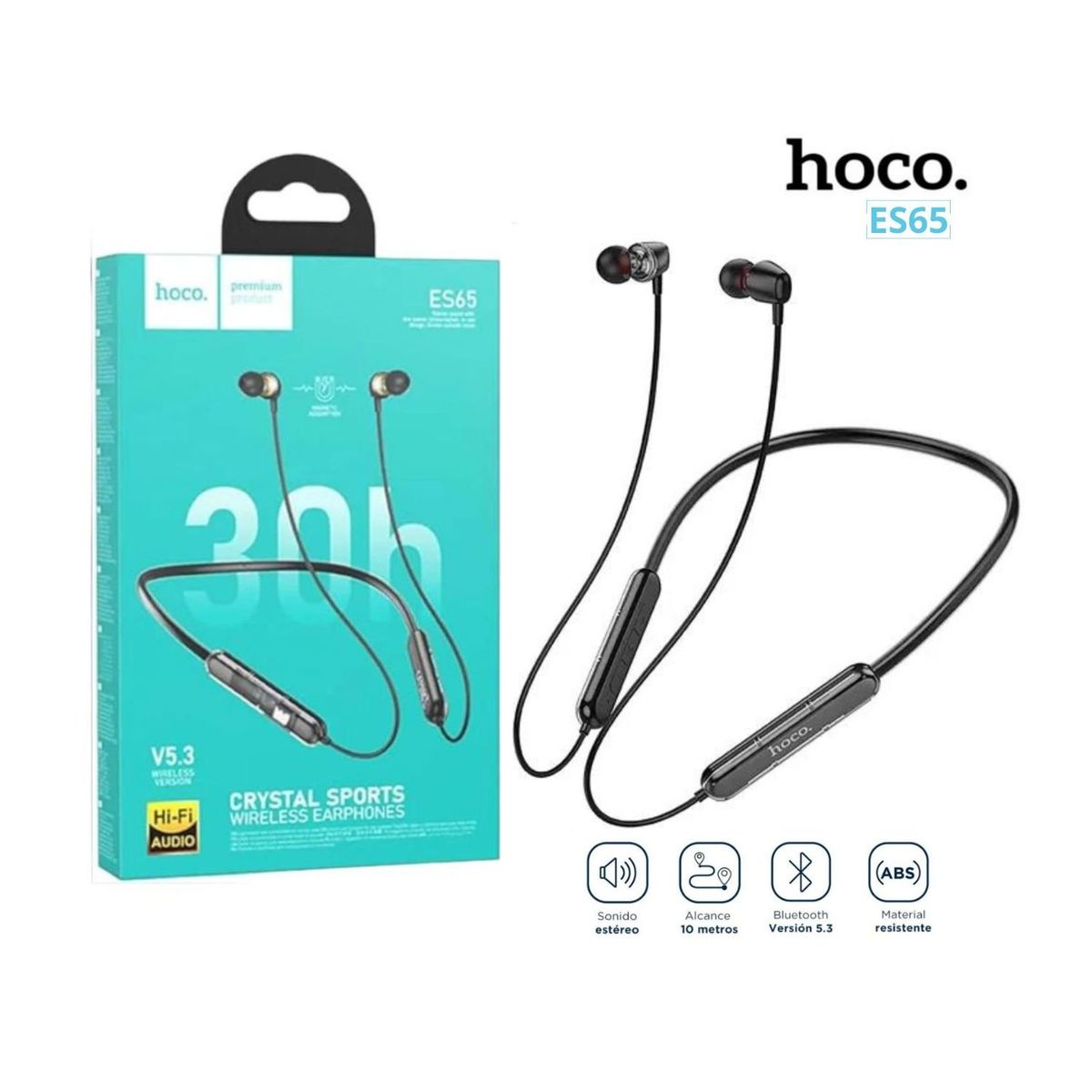 HOCO - Audífono Bluetooth 5.3 Deportivo con Micrófono Hoco - ES65