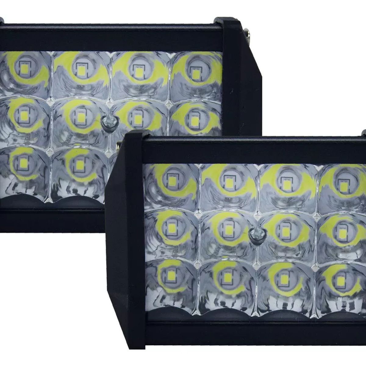 GENERICO - Kit De Faros Luz Blanca Tunelight 48 Watts 12 Leds Universal