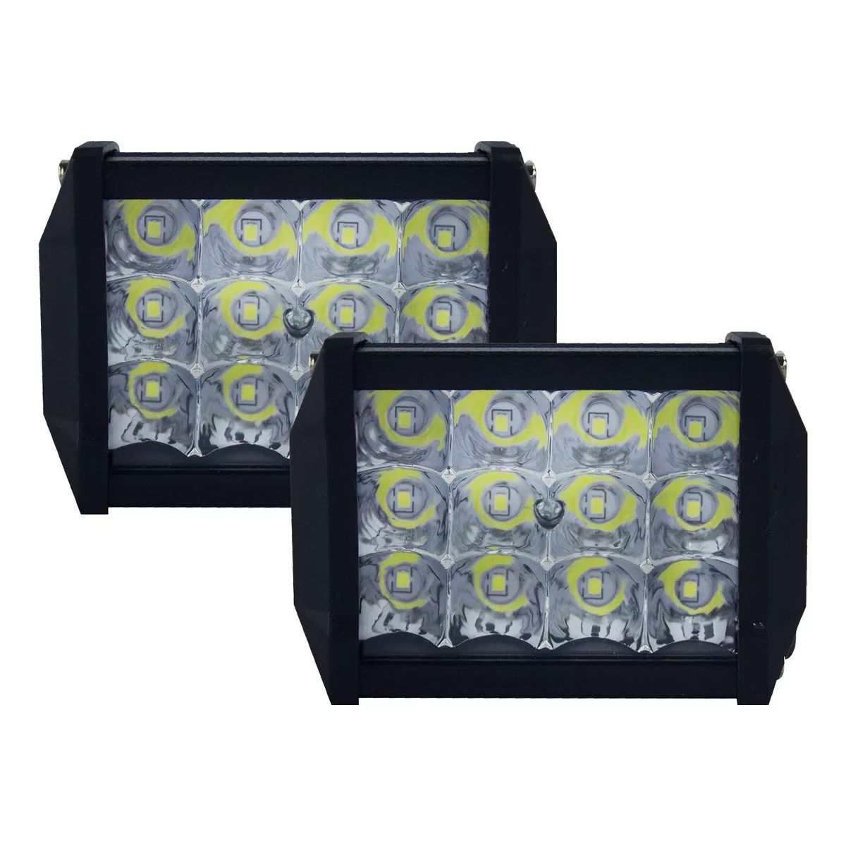 GENERICO - Kit De Faros Luz Blanca Tunelight 48 Watts 12 Leds Universal