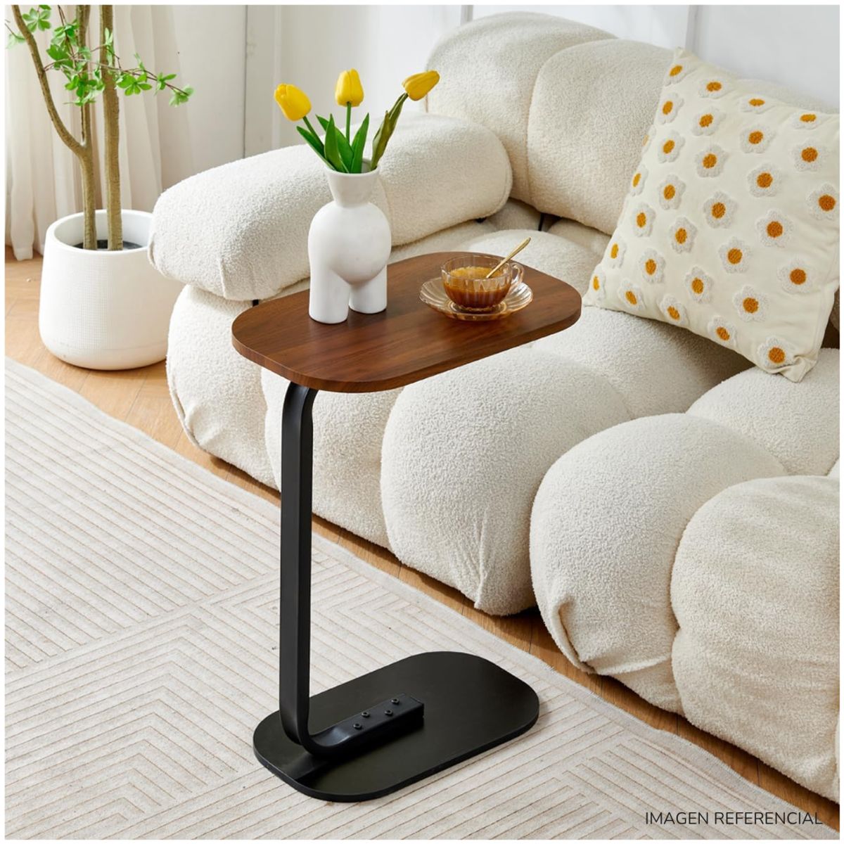 INSPIRA MARKET - Mesa Auxiliar de Centro Oval B