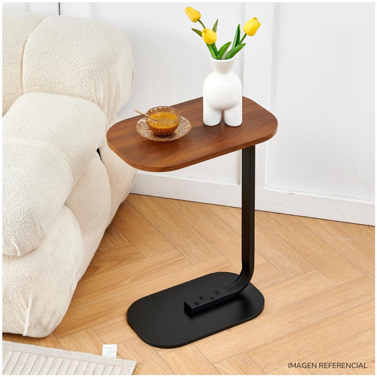 INSPIRA MARKET - Mesa Auxiliar de Centro Oval B