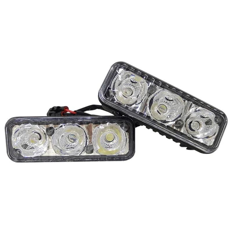 GENERICO - Par Luz Led Nebliero o Luz Diurna Elegante 3 Led 4D
