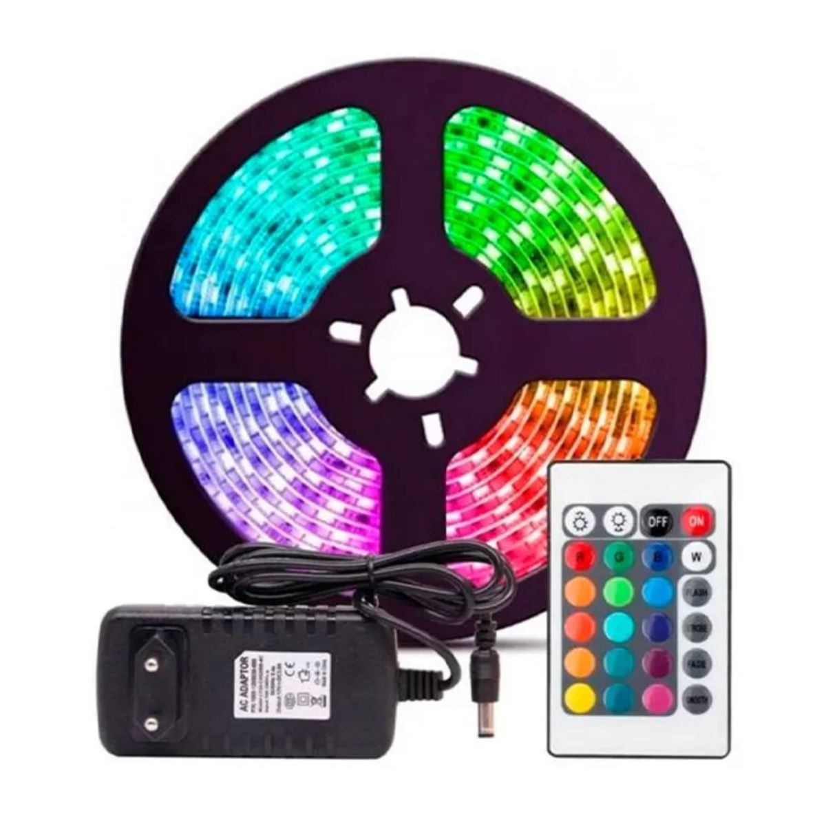 INSPIRA MARKET - Rollo Cinta LED x5 metros RGB con Control