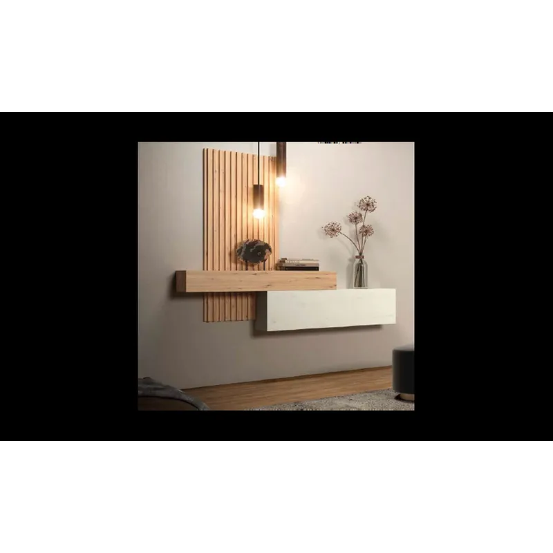 TU MESITA - Recibidor Moderno Isaura con Panel BlancoDuna 1 puerta TU MESITA