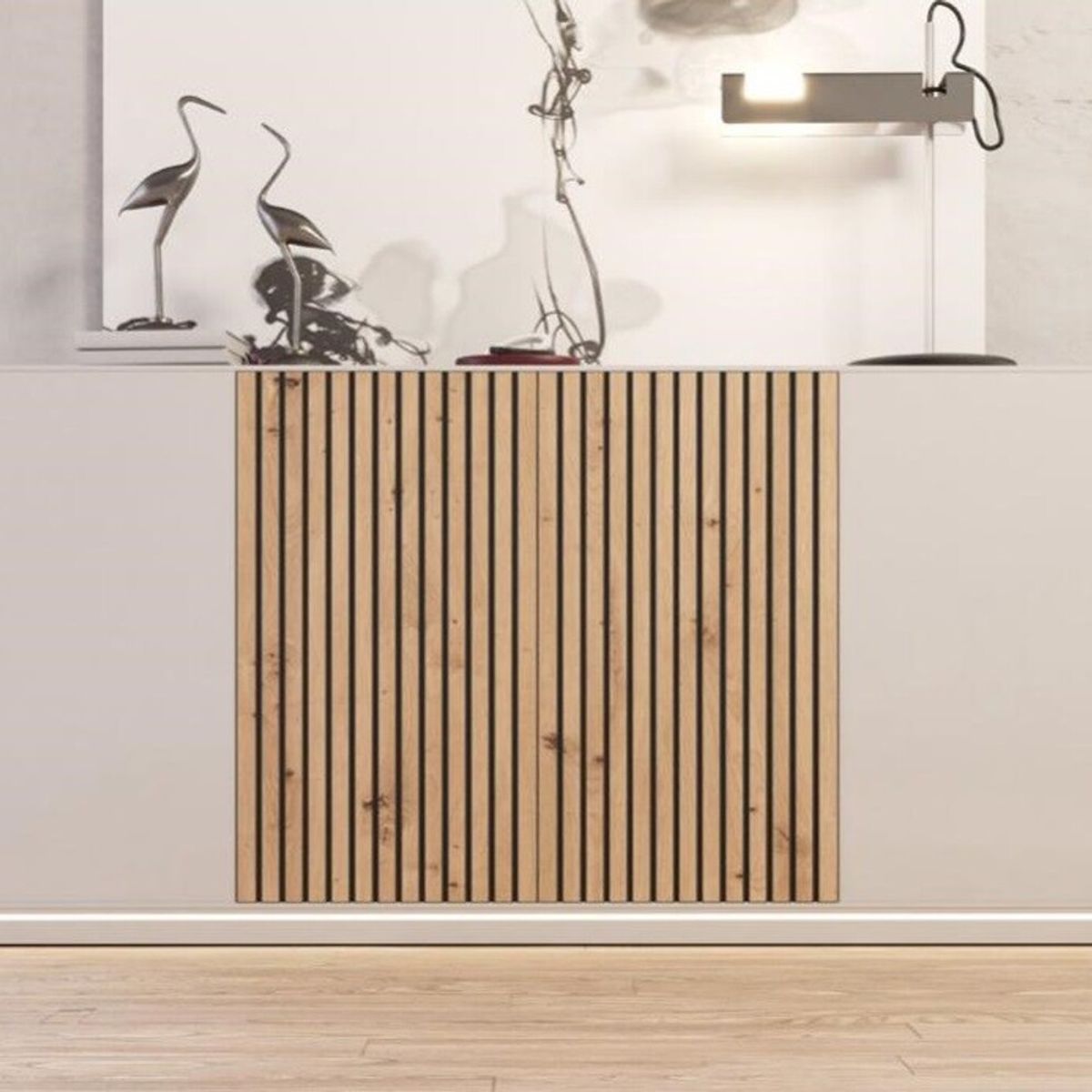 TU MESITA - Aparador 4 puertas 2 cajones internos Kimbo BlancoDuna TU MESITA