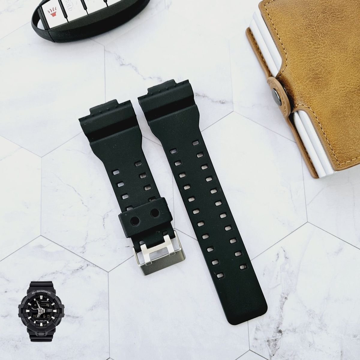 GENERICO - Correa Repuesto para CASIO G SHOCK GA-700 - Negro