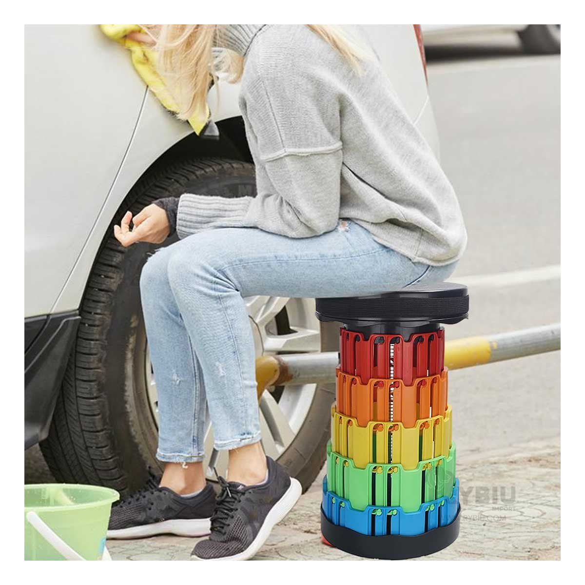 GENERICO - Asiento para Exteriores en Color Negro Y+Post-it Adhesivos