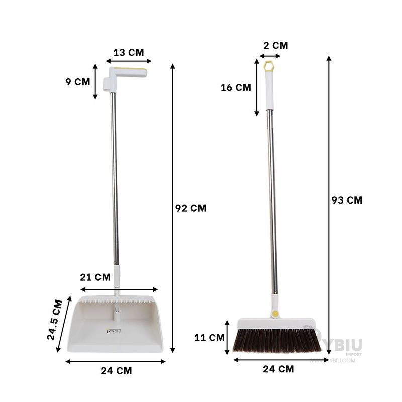 GENERICO - Utensilio para Barrer Blanco Y+Regalo Ligas para Peinar