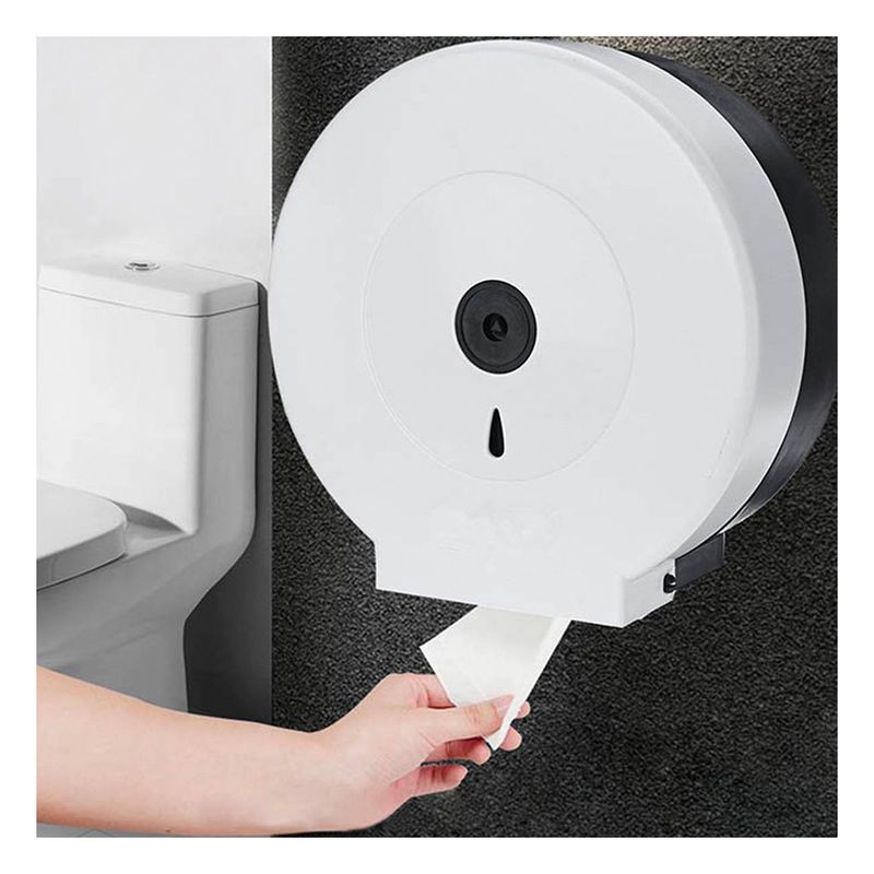 GENERICO - Dispensador de Papel Higienico en Color Blanco