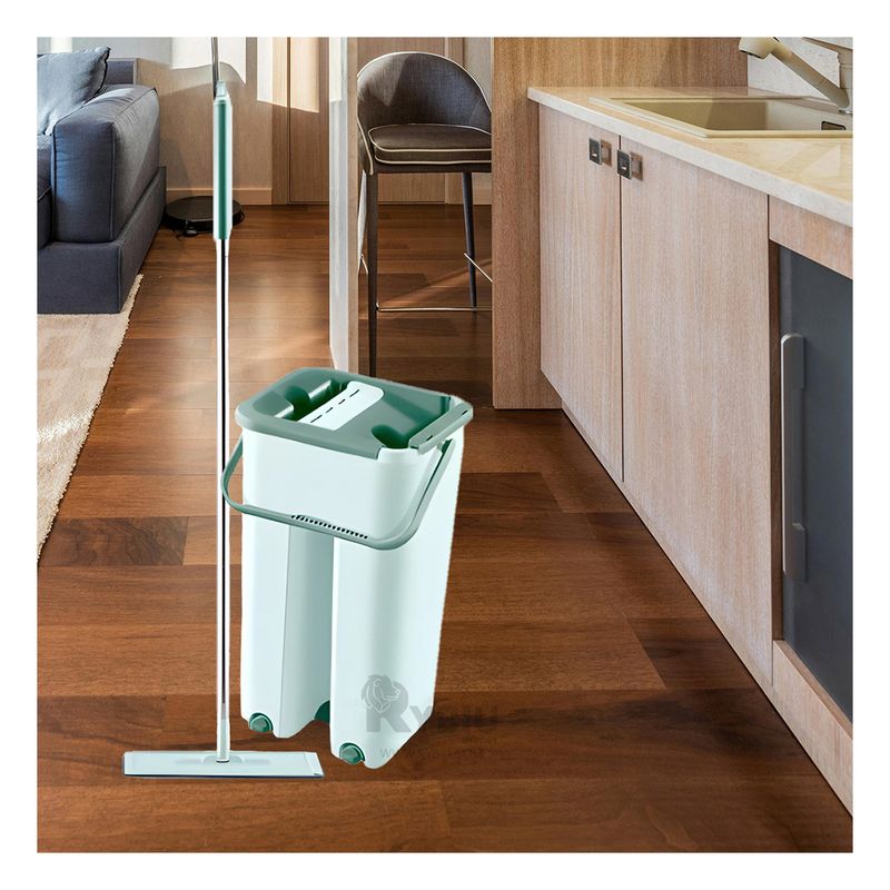 RYBIU IMPORT - Utensilio de Aseo en Verde Agua Y+Banderitas Adhesivas