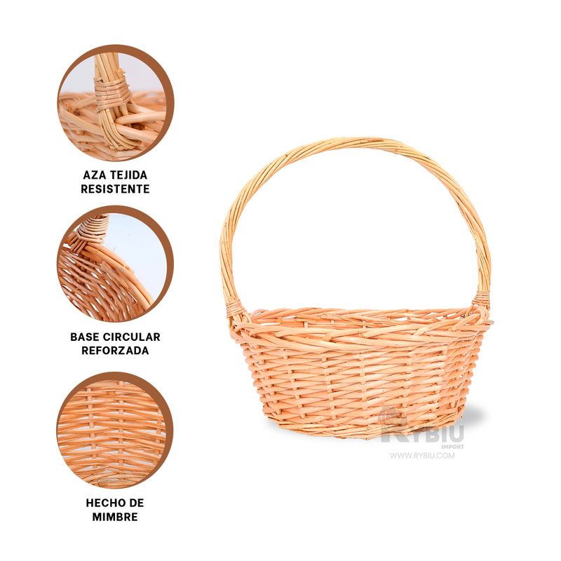 GENERICO - Cesta Decorativa para Almacenar Marron Y+Regalo Agendita