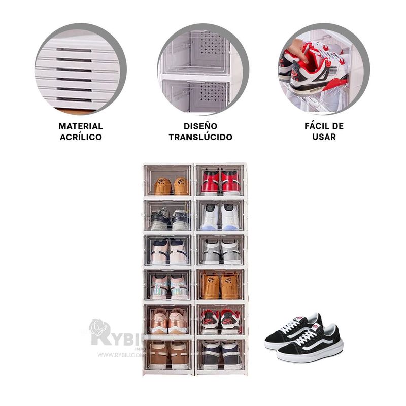 GENERICO - Estructura de Zapatero en Blanco Y+Regalo Ligas para Peinar