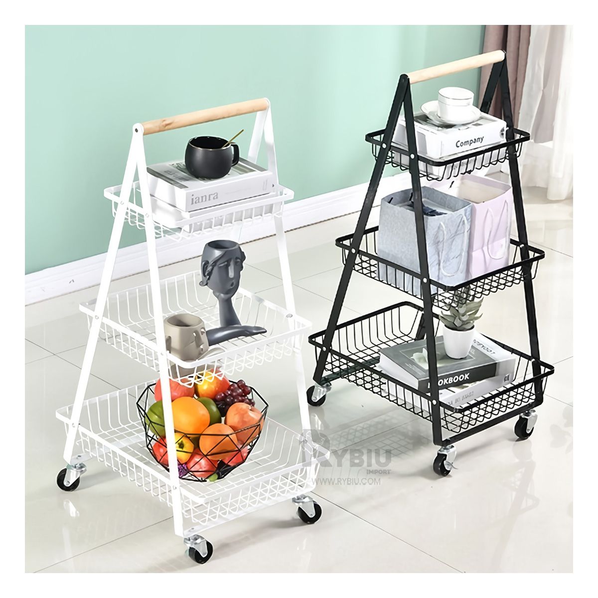 GENERICO - Estante en Forma de A en Color Blanco Y+Papel de Regalo