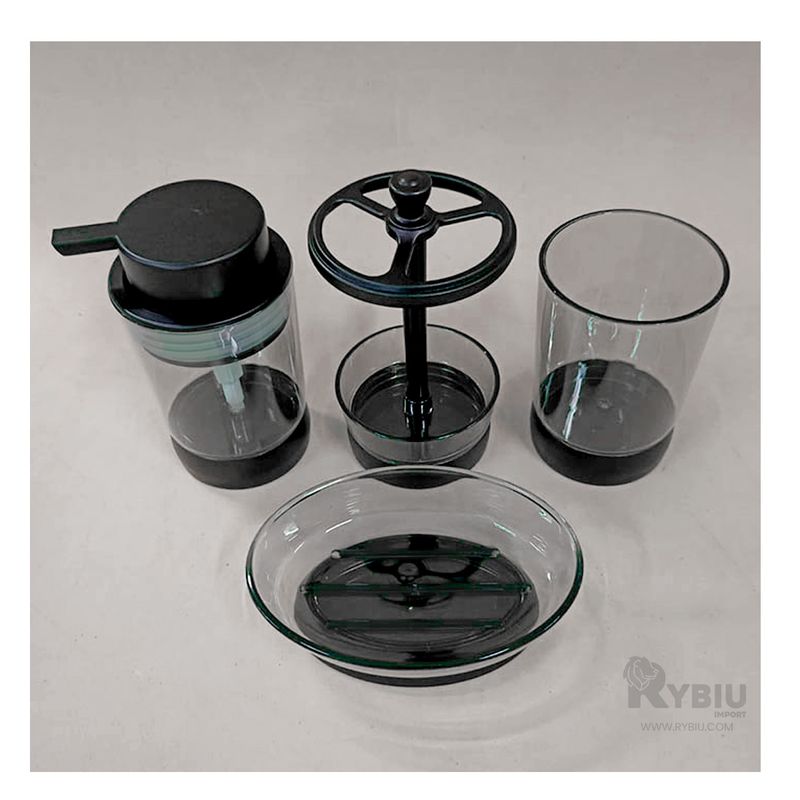 GENERICO - Set Integral de Tocador Ideal en Negro Y+Regalo Agendita