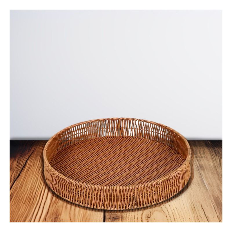 GENERICO - Bandeja Rustica y Moderna de Color Marron Y+Regalo Stickers