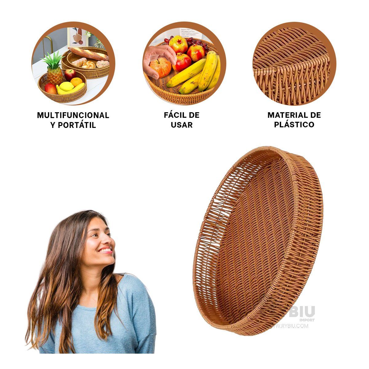 GENERICO - Azafate Forma Circundada en Marron Y+Banderitas Adhesivas