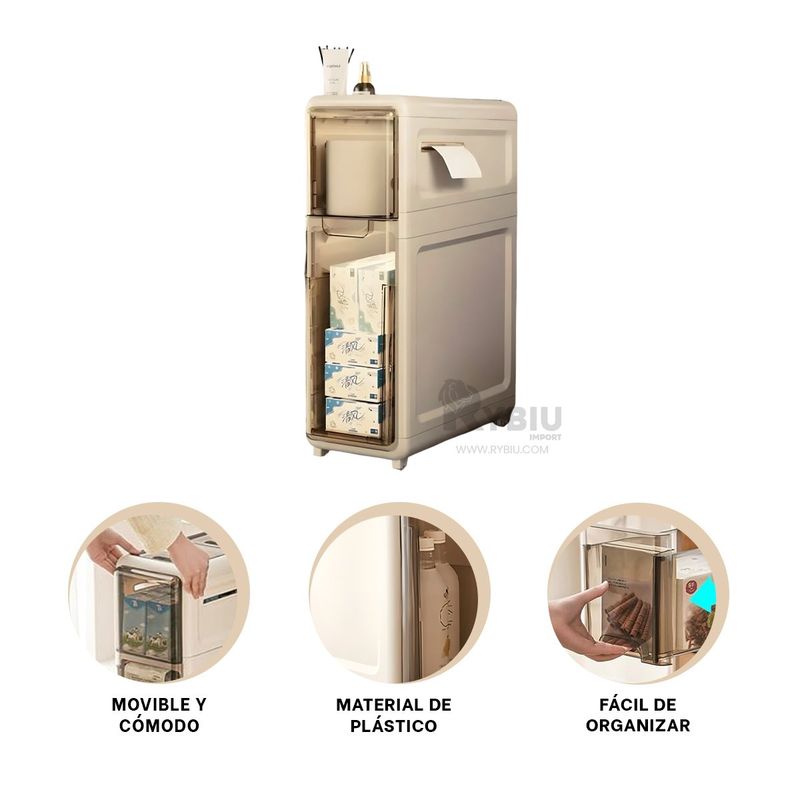 GENERICO - Closet Resistente en Color Beige Y+Post-it Adhesivos