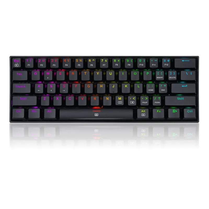 REDRAGON - Teclado Mecánico  K630RGB-RD DRAGONBORN Black Switch red