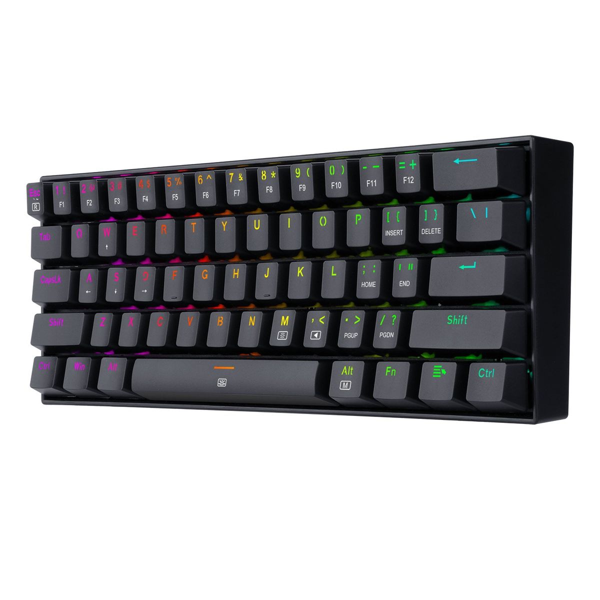 REDRAGON - Teclado Mecánico  K630RGB-RD DRAGONBORN Black Switch red