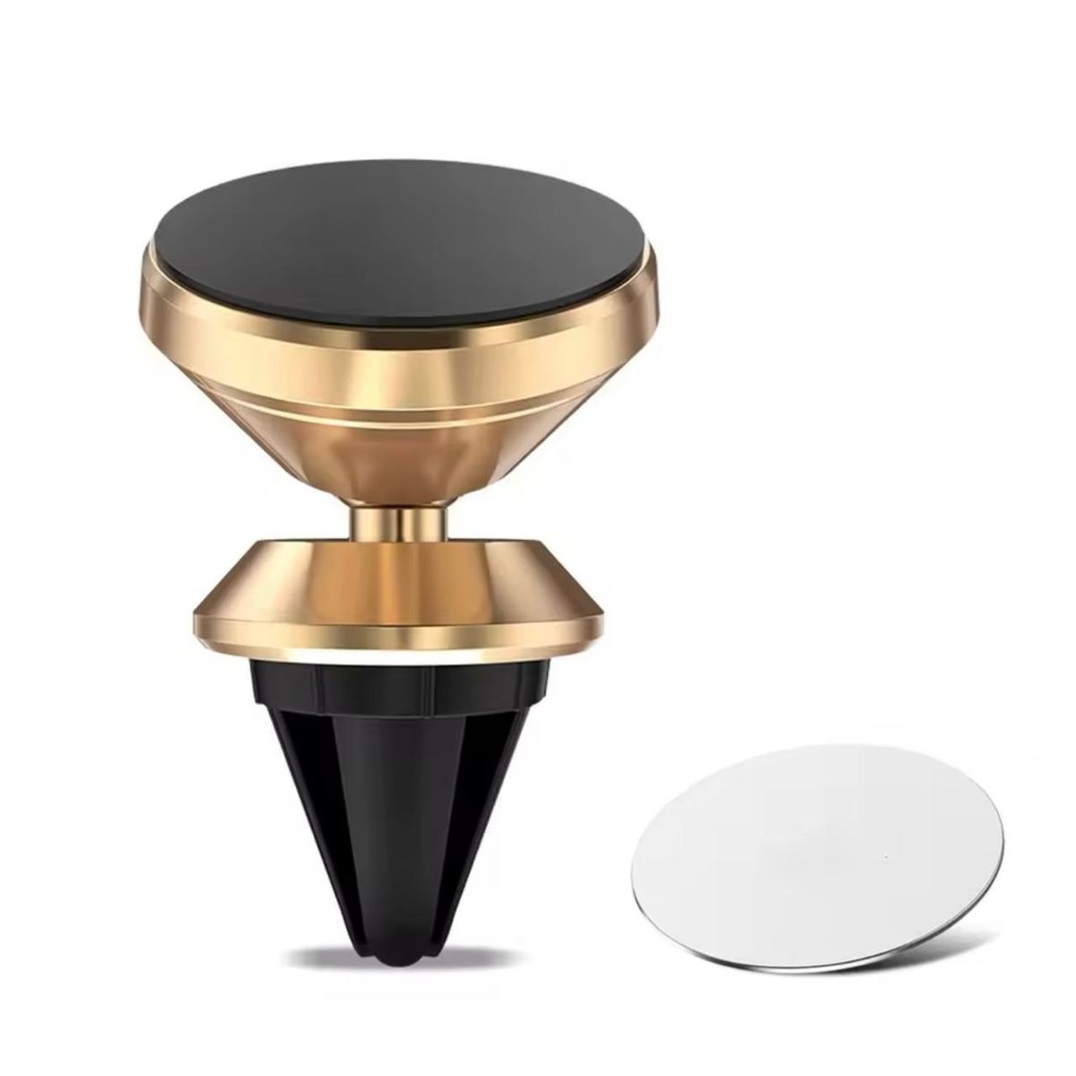 GENERICO - Soporte Magnético 360° de Teléfono para Auto color Dorado