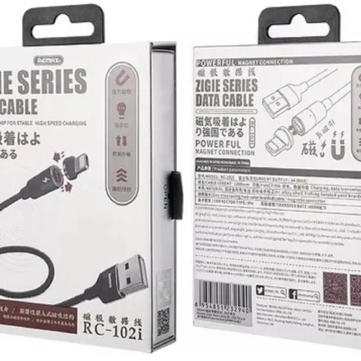 Remax Zigie Cable Magnético USB Para Lightning 3A 12m, marca REMAX - Foto 2