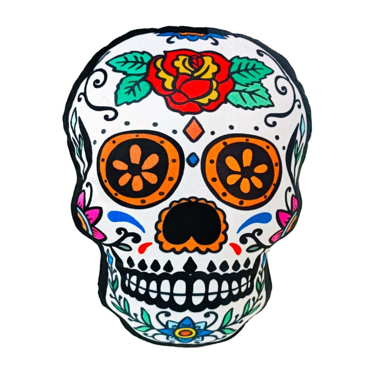 GENERICO - Almohada Cojín Peluche Catrina Rosa