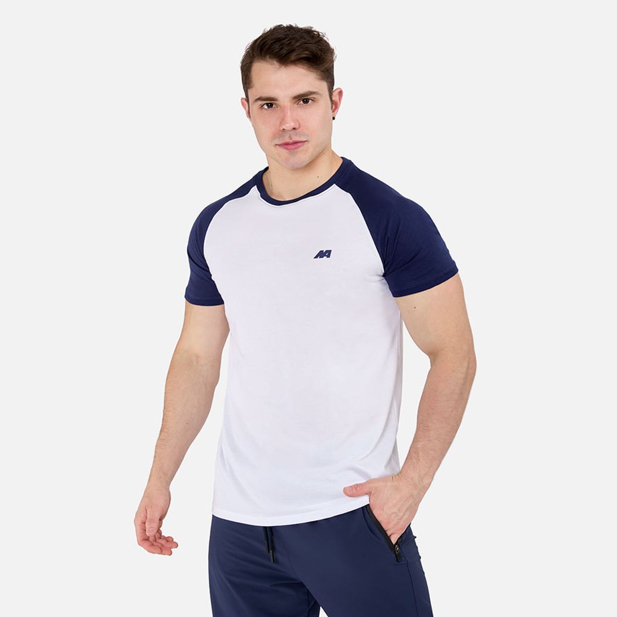 NEW ATHLETIC - Polo Mc New Athletic Archie Blanco Con Azul Oscuro Hombre