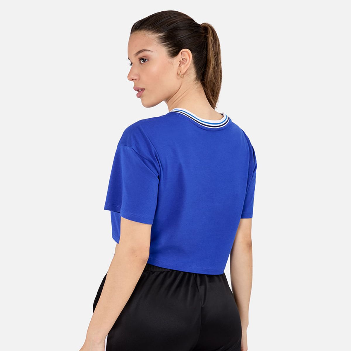 NEW ATHLETIC - Polo Crop New Athletic Valeria Azul Mujer