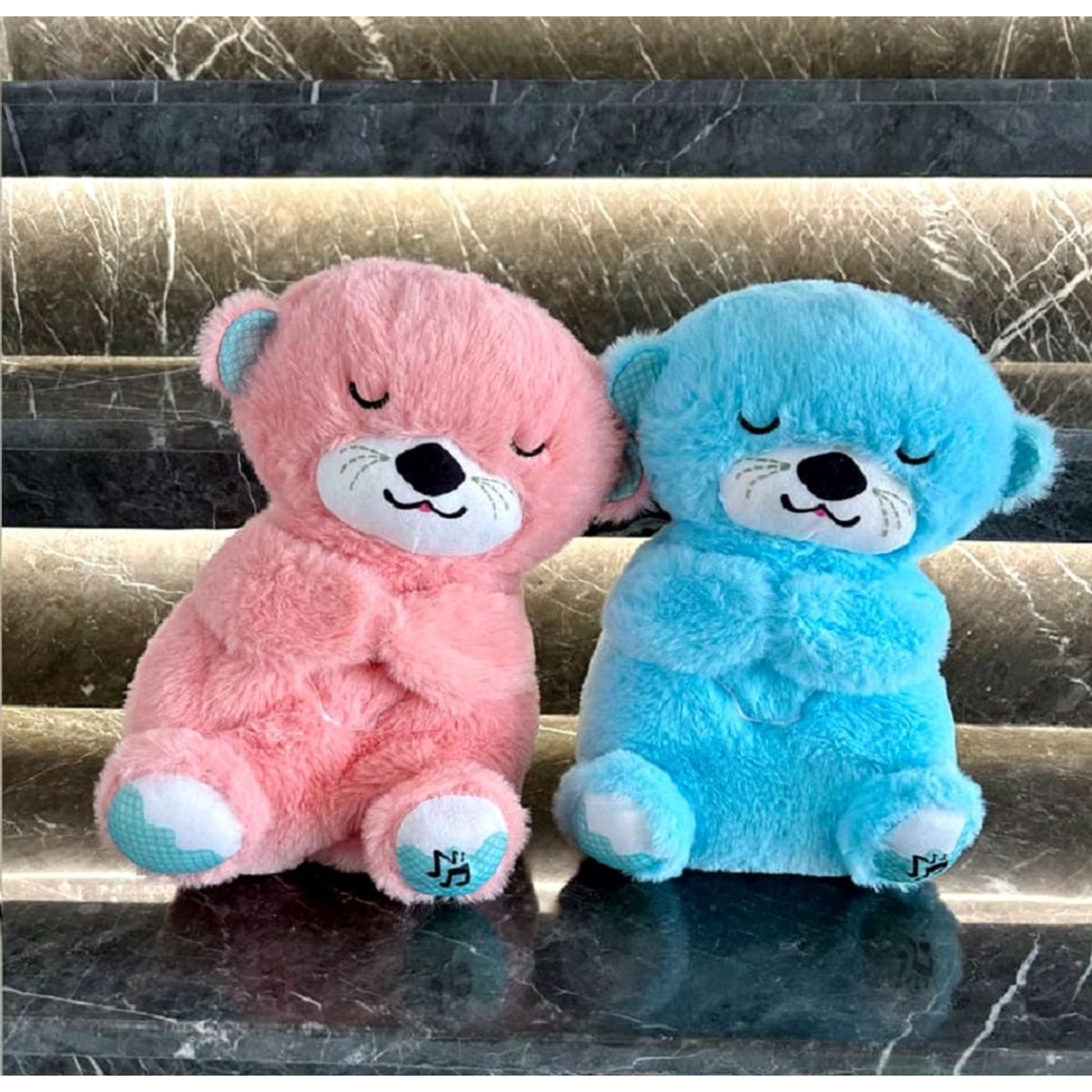 GENERICO - PELUCHE  QUE RESPIRA CON MUSICA RELAJANTE.ROSADO