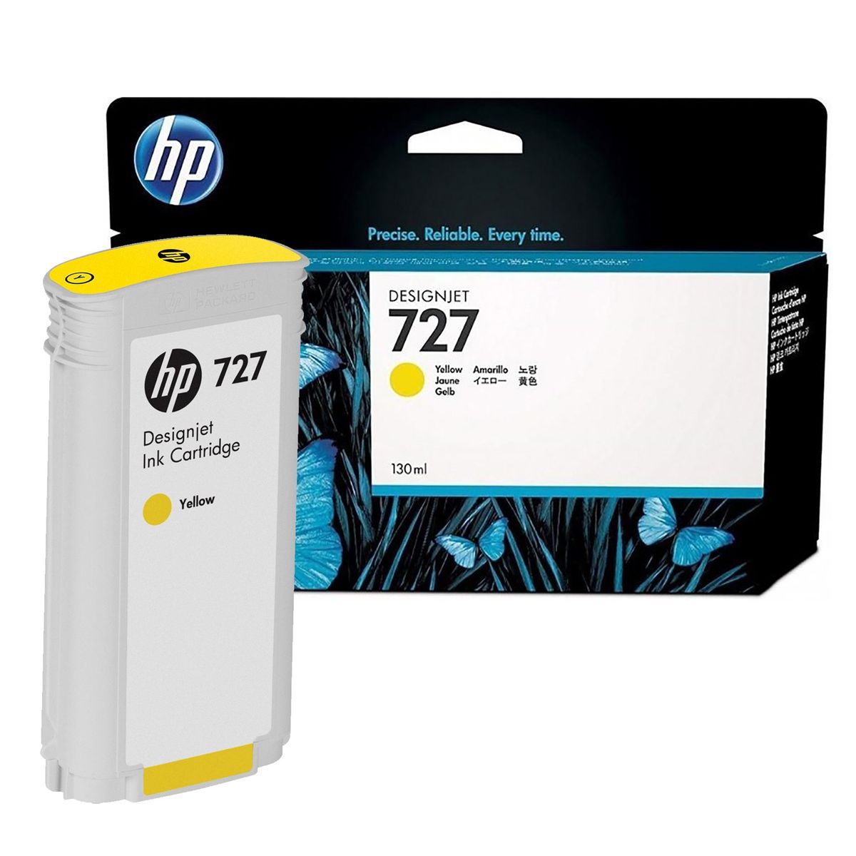HP - TINTA HP 727 B3P21A 130ML YELLOW DESIGNJET T1500/T2500/T920/T930