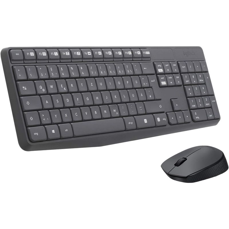 LOGITECH - COMBO TECLADO + MOUSE MK235 WIRELESS USB SP NEGRO LOGITECH