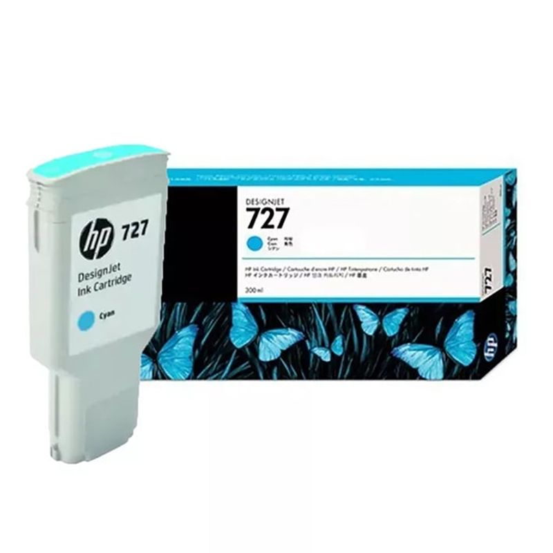 HP - TINTA HP 727 F9J76A 300ML CYAN DESIGNJET T1500/T2500/T920/T930