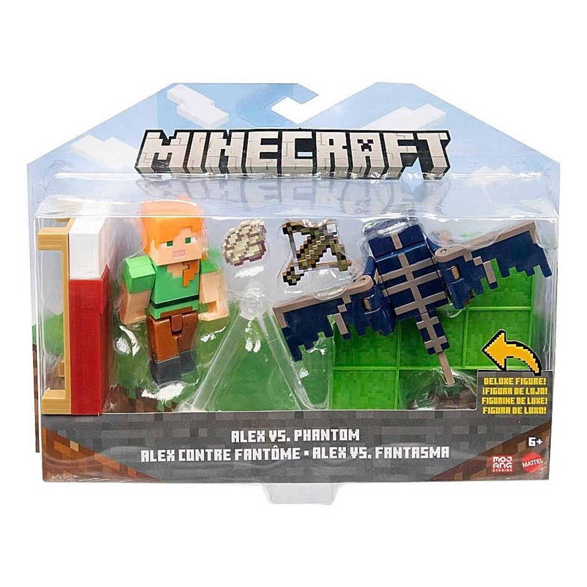 MINECRAFT - Minecraft Craft-A-Block Alex vs Phantom Core Figure Two-Pack