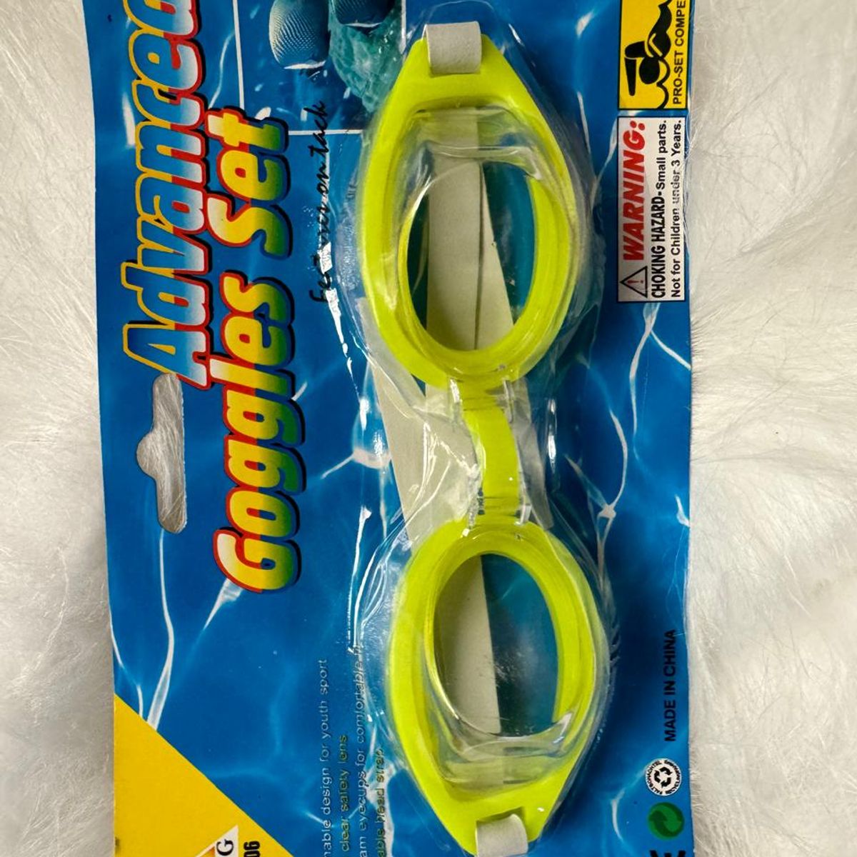 GENERICO - Gafas de natación ajustables para niños amarillo