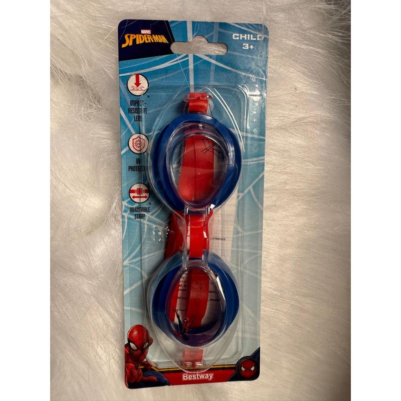 GENERICO - Gafas de natación ajustables para niños azul con rojo