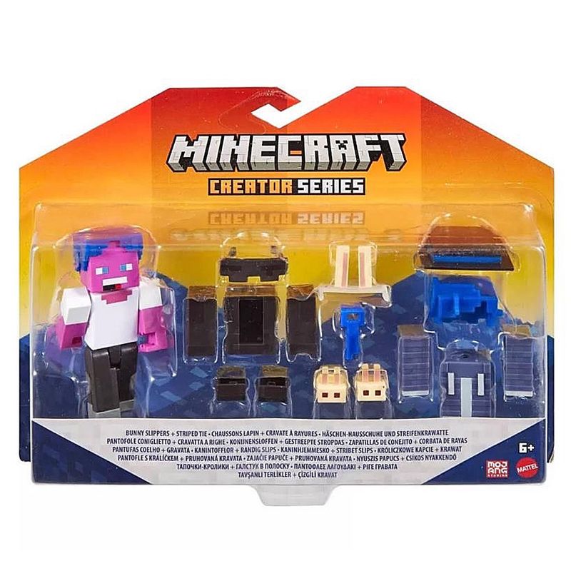 MINECRAFT - Minecraft Creator Bunny Slippers & Striped Tie Pack