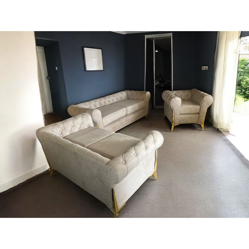 AMOBLART - sillon PRINCESS 3-2-1 color beige