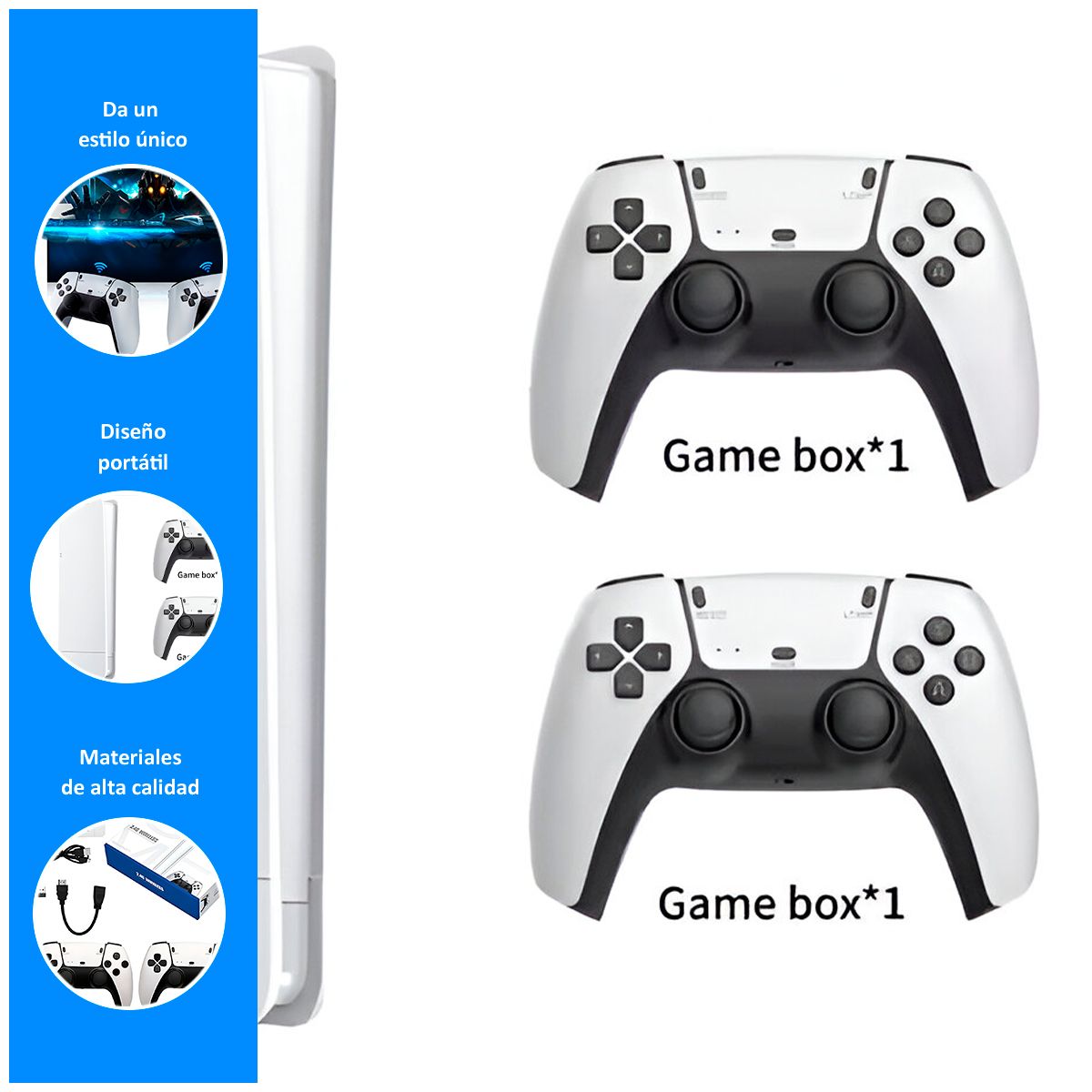 GENERICO - Consola de Videojuegos con 20000 Juegos Incorporados Game Stick 64 Gb