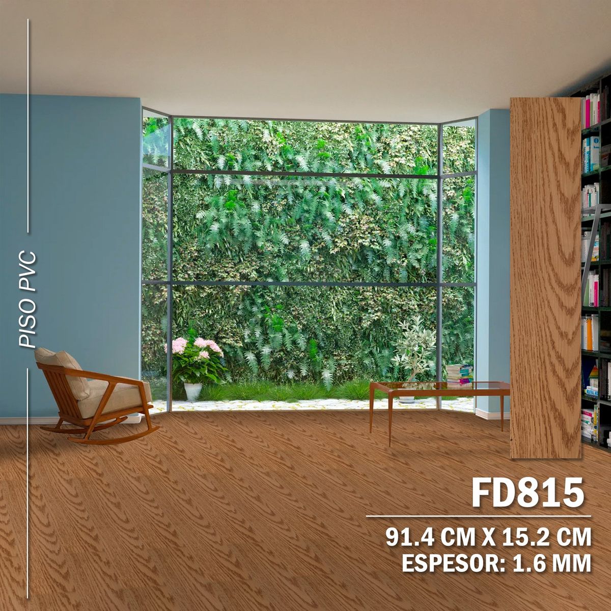 DECOKASA - Piso Vinilico PVC Autoadhesivo 3D 5m2 - FD815