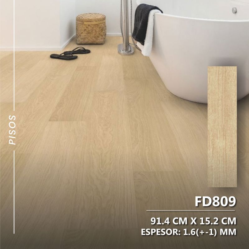 DECOKASA - Piso Laminado De Pvc Autoadhesivo FD809