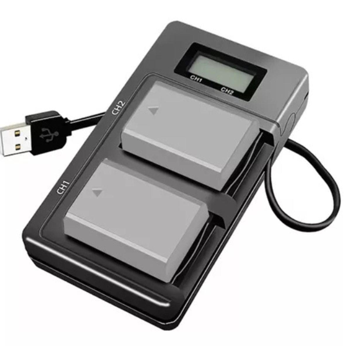 GENERICO - Cargador Doble Usb Para Bateria Np Fw50 Sony Powerbank Nuevo