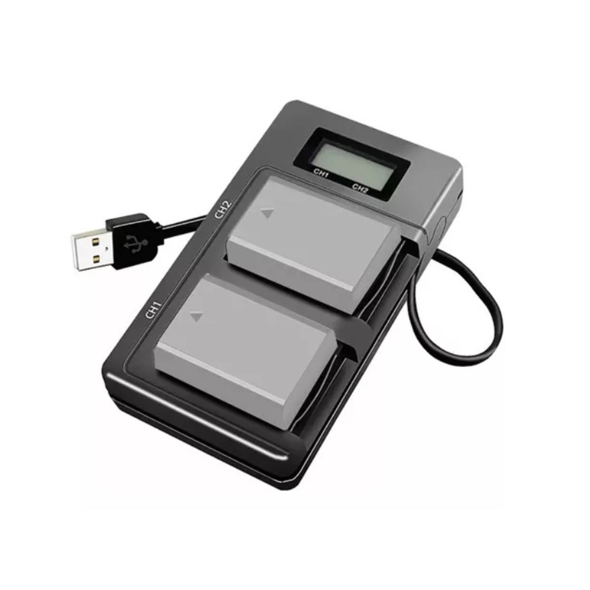 GENERICO - Cargador Doble Usb Para Bateria Np Fw50 Sony Powerbank Nuevo