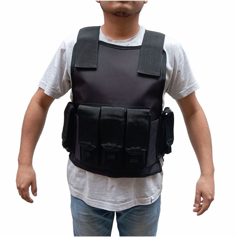 GENERICO - CHALECO COSPLAY PORTAPLACA Y CASERINA SIN LOGO