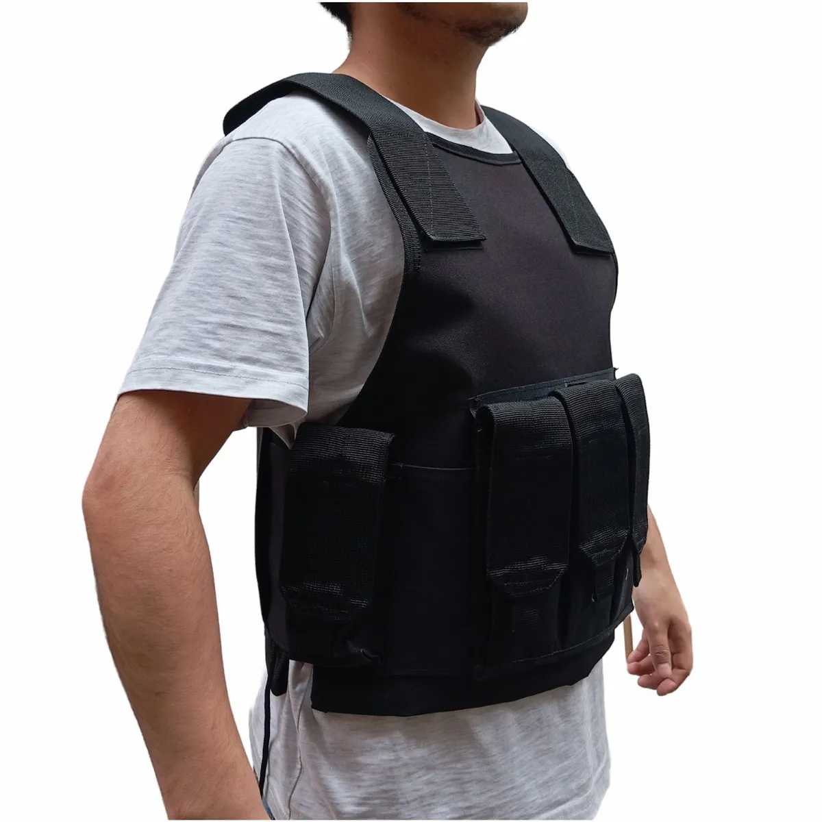 GENERICO - CHALECO COSPLAY PORTAPLACA Y CASERINA SIN LOGO