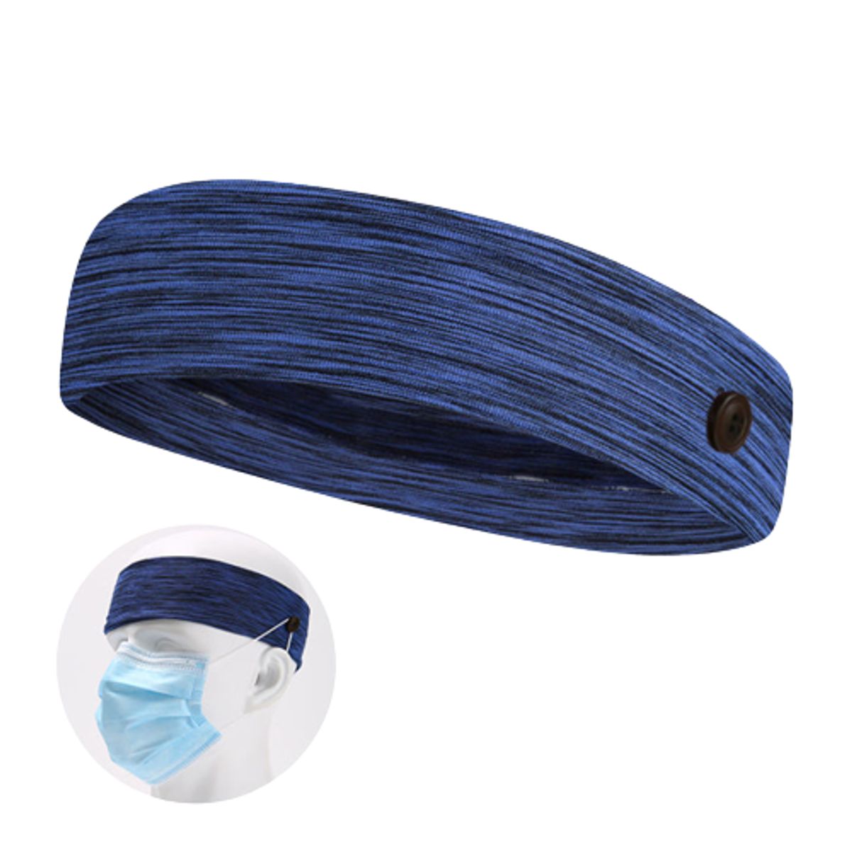 SANTIC - Banda Deportiva Santic - Vincha  Unisex diseño W8P027