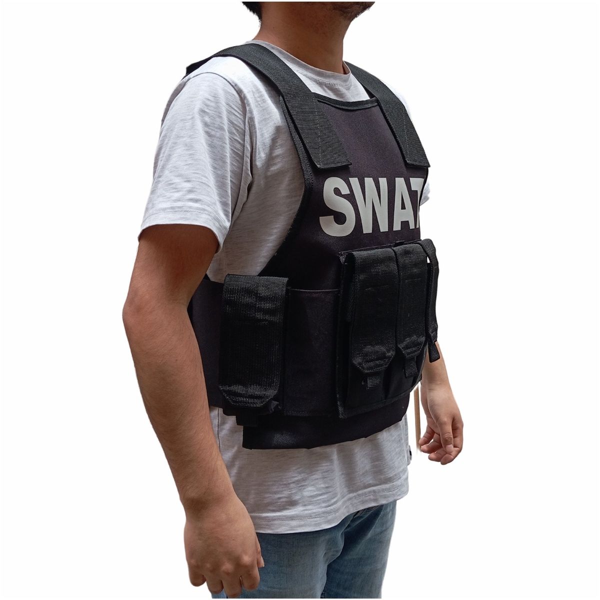 GENERICO - CHALECO COSPLAY PORTAPLACA Y CASERINA SWAT