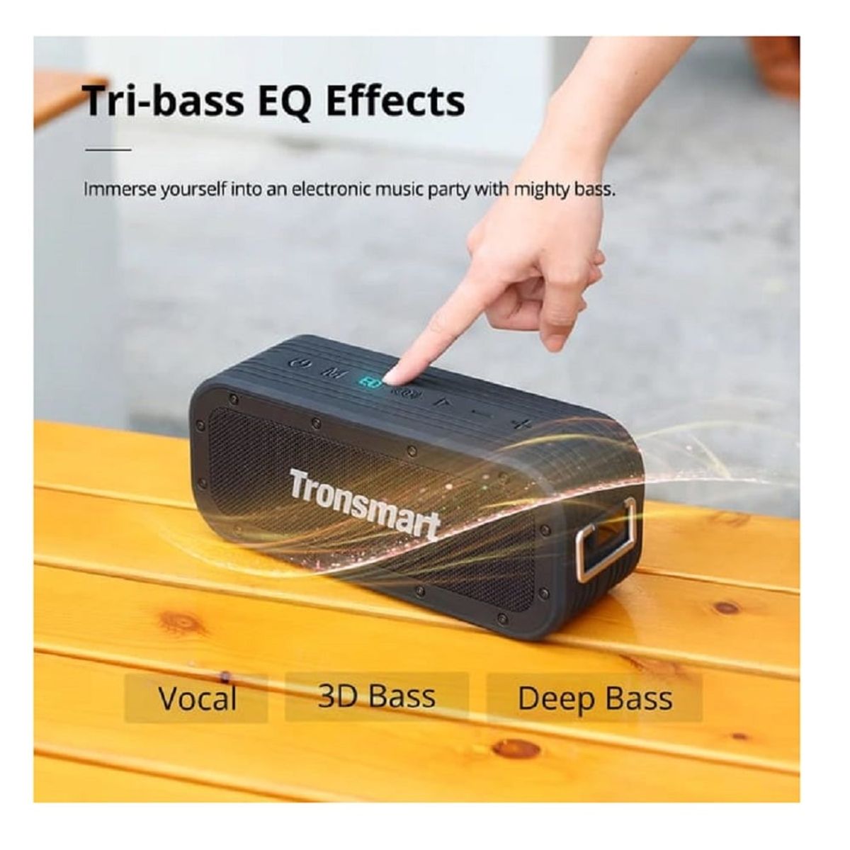 TRONSMART - Parlante Tronsmart Force X Bluetooth resistente al agua