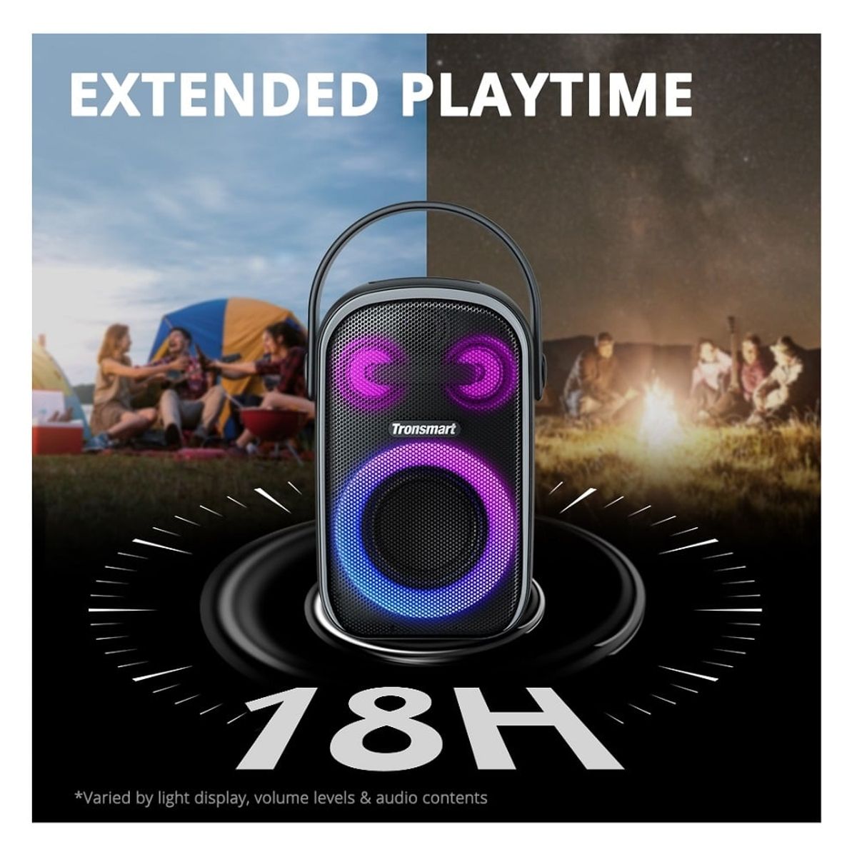 TRONSMART - Parlante Tronsmart Halo 100 60w, portatil inalámbrico, Bluetooth