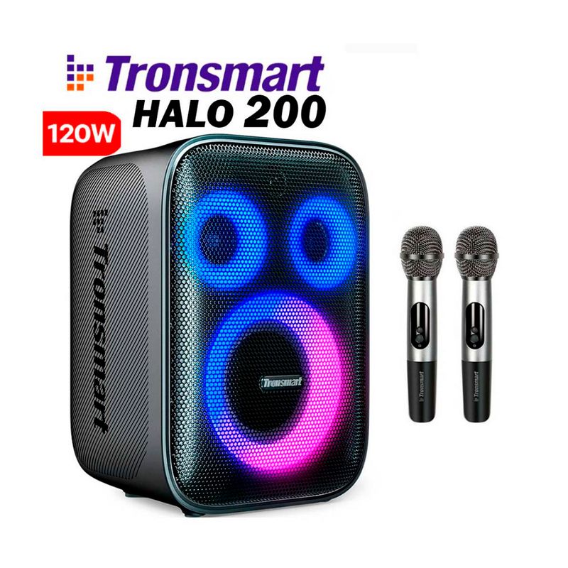 TRONSMART - Parlante Tronsmart Halo 200 con microfono, Bluetooth, Karaoke