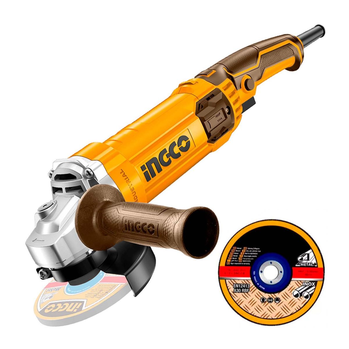 INGCO TOOLS - AMOLADORA ANGULAR 1100W 5 INGCO ESMERIL CORTADORA DISCO 4½